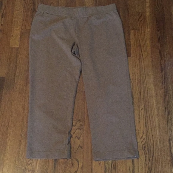 NWOT Land’s End Brown Elastic Waist Pants - Picture 2 of 5